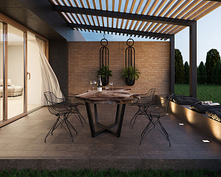 Клинкерная фасадная плитка Paradyz Ilario Brown Hit Ceramics