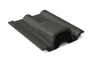 Франкфуртская Вентиляционная минеральная черепица Черный BRAAS