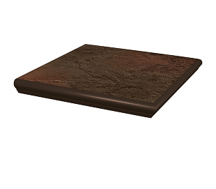 Угловая клинкерная ступень с капиносом Paradyz Semir Brown, 330*330*11 мм Hit Ceramics