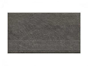 Фронтальная клинкерная ступень простая Paradyz Carrizo Bazalt, 300*600*11 мм Hit Ceramics