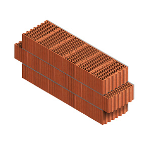 Камень керамический крупноформатный Porotherm 44