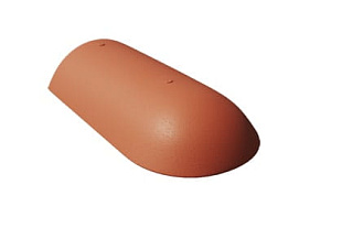 Франкфуртская Начальная хребтовая черепица Красный BRAAS