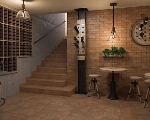 Угловая клинкерная ступень с капиносом Paradyz Ilario Ochra, 330*330*11 мм Hit Ceramics