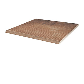 Фронтальная клинкерная ступень простая Paradyz Scandiano Rosso, 300*300*11 мм Hit Ceramics