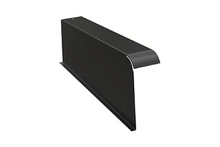 Франкфуртская Боковая облегченная левая черепица Черная BRAAS