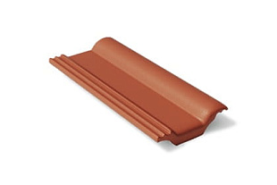Франкфуртская Половинчатая минеральная черепица Красная BRAAS