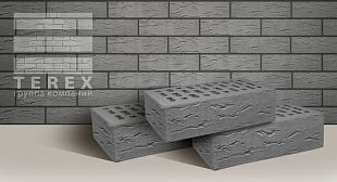 Кирпич облицовочный керамический TEREX Серый рустик