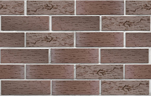 Клинкер фасадный темно-терракотовый флэшинг "Брюгге" 0,71NF береста ЛСР
