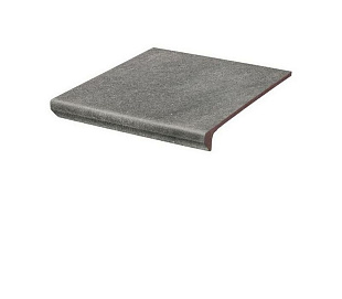 Фронтальная клинкерная ступень с капиносом Paradyz Mattone Sabbia Grafit, 330*300*11 мм