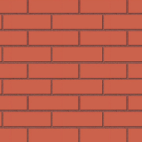 Кирпич утолщенный лицевой "Красный" с гладкой поверхностью