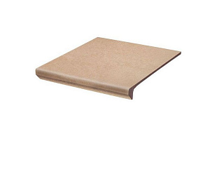 Фронтальная клинкерная ступень с капиносом Paradyz Mattone Sabbia Beige, 330*300*11 мм