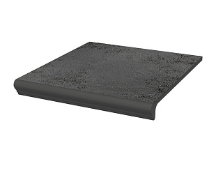 Фронтальная клинкерная ступень с капиносом Paradyz Semir Grafit, 330*299*11 мм Hit Ceramics