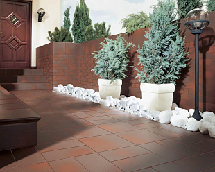 Фронтальная клинкерная ступень с капиносом Paradyz Cloud Brown Duro, 330*299*11 мм Hit Ceramics