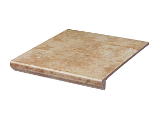 Фронтальная клинкерная ступень с капиносом Paradyz Ilario Beige, 330*299*11 мм Hit Ceramics