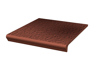 Фронтальная клинкерная ступень с капиносом Paradyz Cloud Rosa Duro, 330*299*11 мм Hit Ceramics